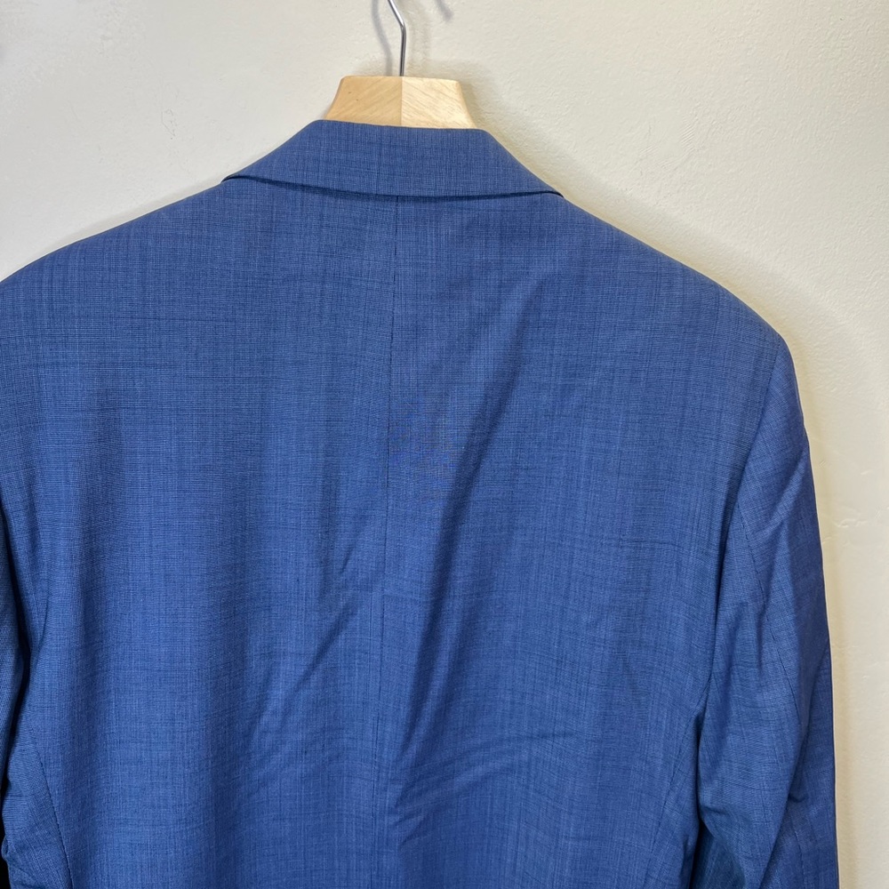 CALVIN KLEIN Wool Blue Sport Coat with Notched Lapels Size 40R NWOT - Picture 8 of 8